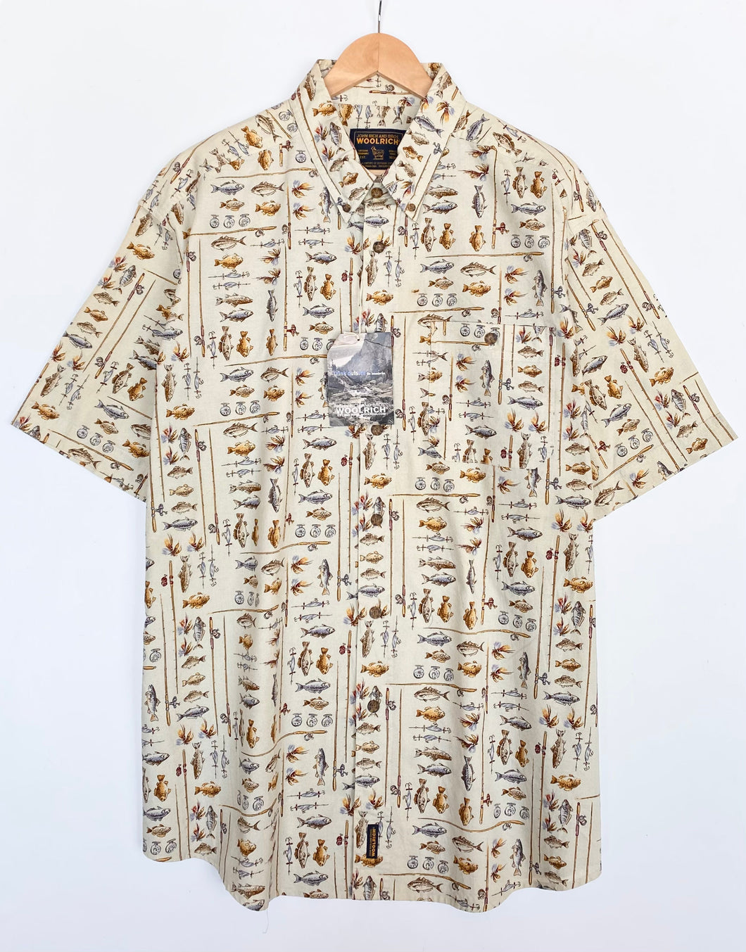 Woolrich Fishing Print Shirt (2XL)