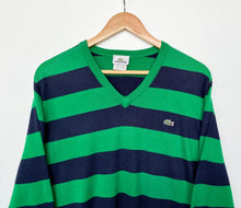 Load image into Gallery viewer, Lacoste striped jumper (L)