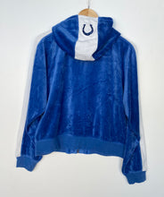 Load image into Gallery viewer, Women’s NFL Indianapolis Colts Velour Hoodie (L)