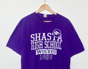 Printed ‘Shasta Wolves’ t-shirt (XL)