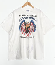 Load image into Gallery viewer, 90s US Veterans Eagle t-shirt (XL)