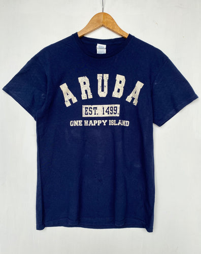 Printed ‘Aruba’ t-shirt (M)