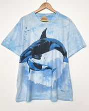 Load image into Gallery viewer, Killer Whale Tie-Dye T-shirt (L)