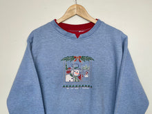 Load image into Gallery viewer, Embroidered ‘Snowman’ sweatshirt (M)