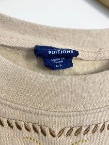 Embroidered sweatshirt (L)