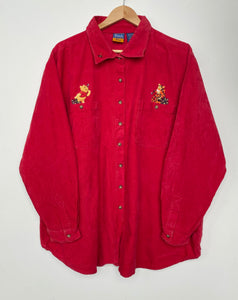 90s Winnie the Pooh cord shirt (XL)