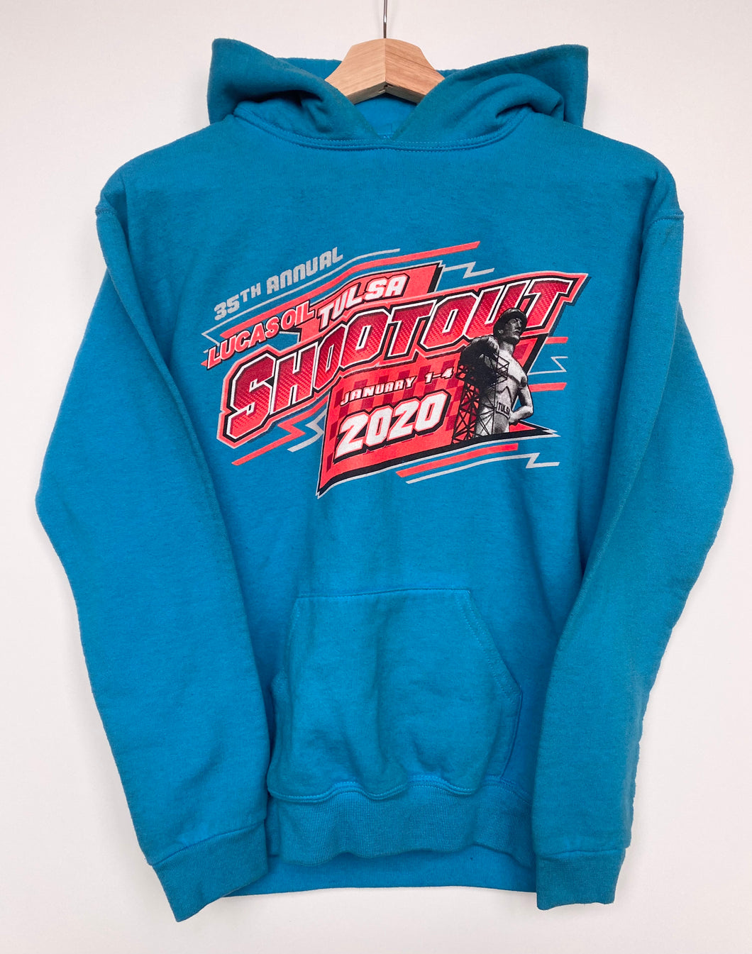 Printed ‘Tulsa Shootout’ hoodie (XS)