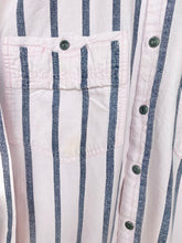 Load image into Gallery viewer, 90s Striped shirt (L)