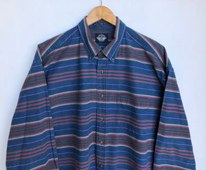 90s Striped shirt (L)