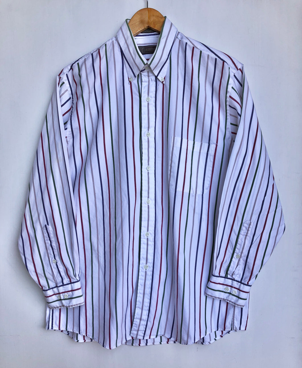 90s Striped shirt (L)