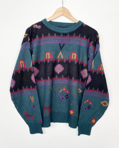 90s Grandad jumper (S)