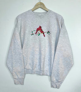 Embroidered ‘Birds’ sweatshirt (XL)