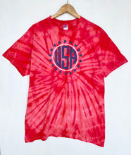Load image into Gallery viewer, Tie-dye USA t-shirt (L)