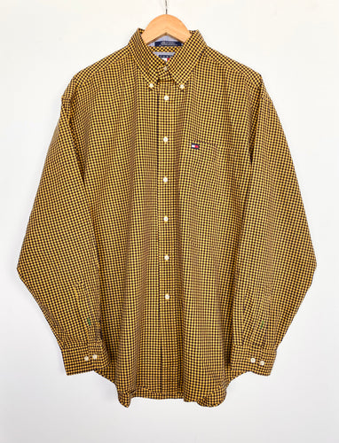 90s Tommy Hilfiger check shirt (L)