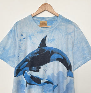 Killer Whale Tie-Dye T-shirt (L)