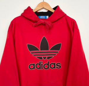 Adidas originals hoodie red discount