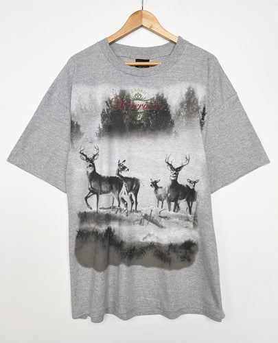Deer print T-shirt (XL)