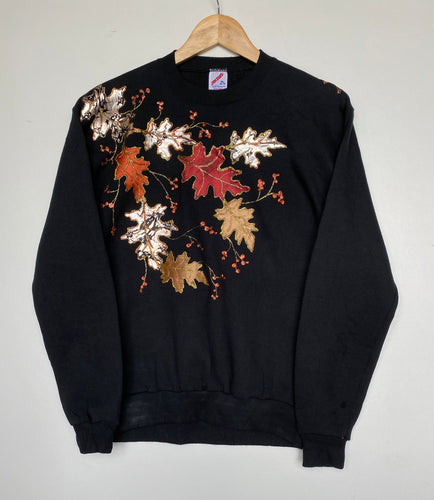 Printed ‘Autumn’ sweatshirt (S)