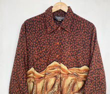 Load image into Gallery viewer, Giraffe Crazy Print Shirt (XL)