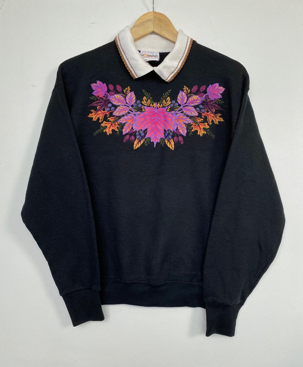 Printed ‘Autumnal’ sweatshirt (S)